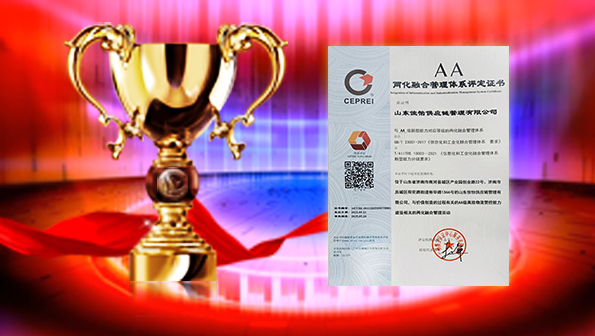 【佳怡喜讯】热烈祝贺佳怡通过两化融合管理体系AA级认证